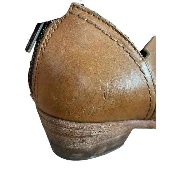 Frye Ray Huarache Bootie Ankle Boot Leather Brown Womens Size 7.5 - Picture 4 of 8